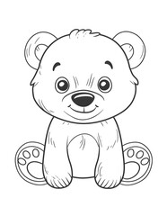 Fototapeta premium cute zoo animals coloring pages, cute animal coloring pages, kids coloring pages, coloring pages for kids, printable kids coloring, cute animals coloring book, easy coloring pages