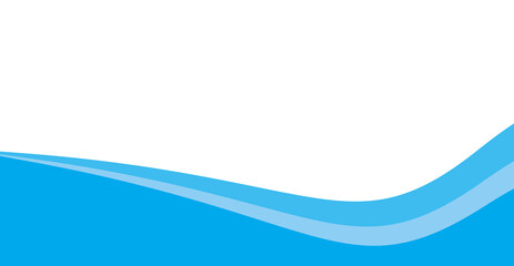 Obraz premium Abstract blue wave background modern layered curves design for banner, presentation and website layout