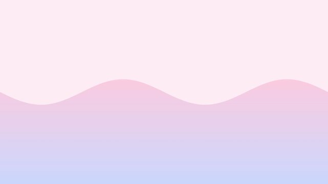 Soft pastel gradient wave 4k background, animation, abstract pink, and purple fluid, motion loop