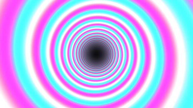 Colorful swirling tunnel creates a visual illusion of depth