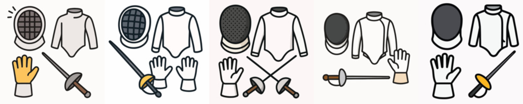 set of vector fencing equipment