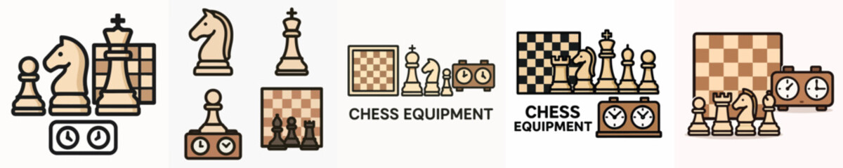 Set of chess equipment vectors © sarah16blakeyxh2