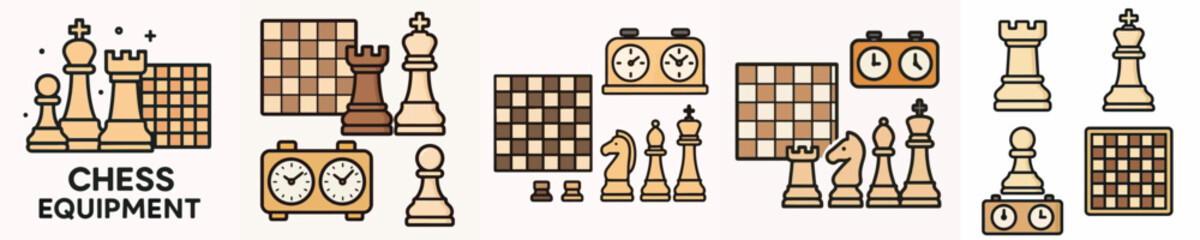 Set of chess equipment vectors © sarah16blakeyxh2