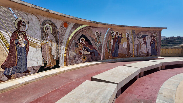 Gozo, Malta 29.06.2026 - The Basilica of the National Shrine of the Blessed Virgin of Ta Pinu s a Roman Catholic minor basilica and national shrine from the village of Gharb on the island of Gozo, the