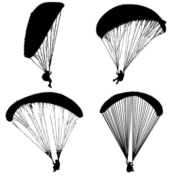 Lanz&aacute;ndose en parapente