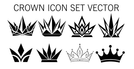 crown icon set vector © YOHAN