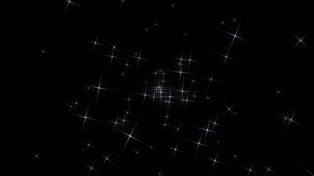 Magic particle starburst white twinkling particles animation 2d flat sparkle effect overlay, twinkle sparkle stars effect overlay glitter sparkle shine stars trail burst 4k video