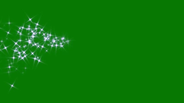 Glowing 2d star sparkle animation doodle cartoon twinkling stars glitter burst effect magic sparkles, glitter line stars, shining sparkle motion green screen chroma key 4k