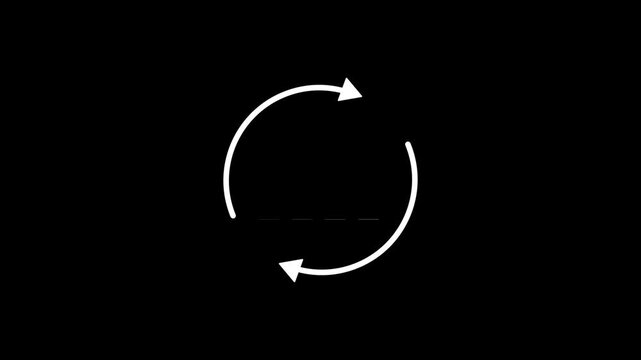 Abstract cyan color business graph chart icon animation, business growth concept animation on a black background, and 4k video.Business Growth and Success Concept