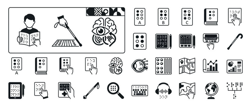 Braille System Icons: Accessibility & Inclusivity for Visually Impaired