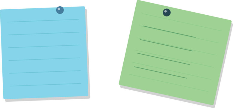 Colorful lined sticky note paper vector