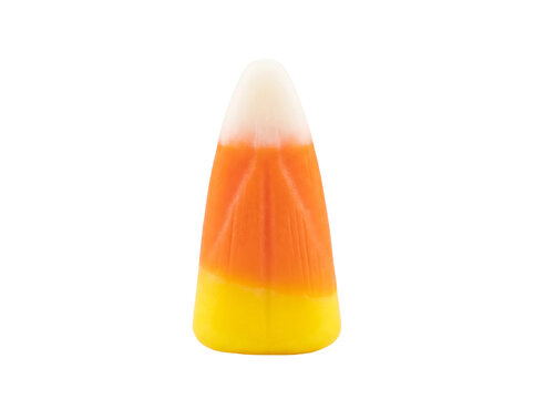 Single classic Halloween candy corn piece