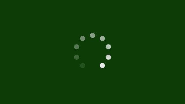 Loading wheel animation. Lower Third Animated spinning load icon with alpha layer transparent background