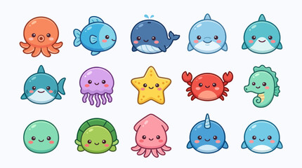 Cute ocean animal collection © Verilux
