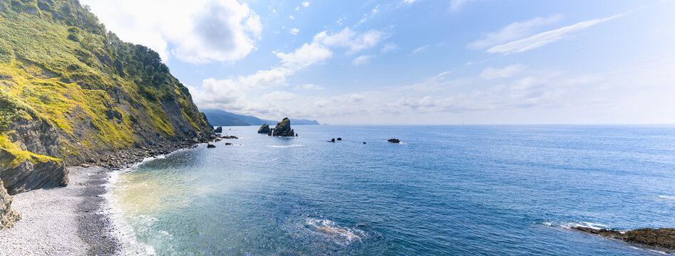 Panoramic Image of Spanish Coastline