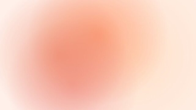 Abstract Soft Peach Gradient Background with Glowing Light. Loop. 4K
