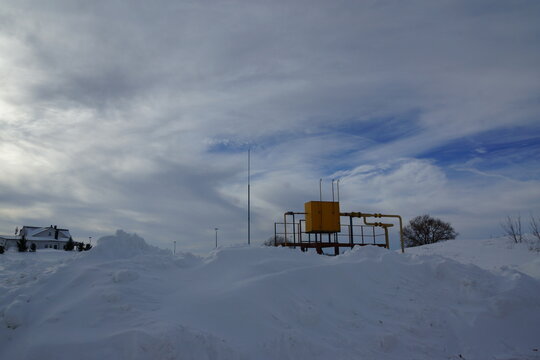 ski resort in winter