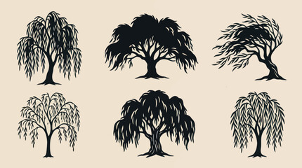 Silhouette tree collection © Star