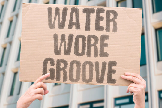 "Water Wore Groove" Drip carved channel into rock. WATER. WORE. GROOVE. DRIP. ROCK.