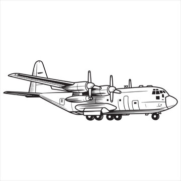 Vintage twin-engine propeller aircraft in flight view