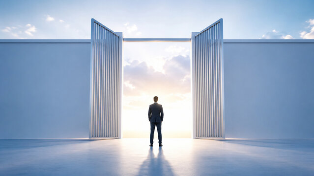 Open gate business opportunity concept