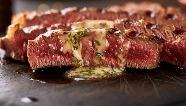 Butter Gloss Melt Over Steak Slice