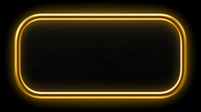 A dark, textured surface is framed by a glowing golden rounded rectangle, creating a modern and inviting display area.