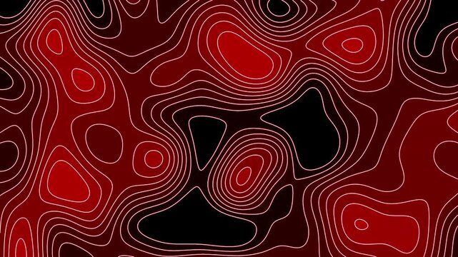 Wavy outline motion graphic background animation. Topographic Lines Animated Abstract Geography Background. Bright Outline Topographic Contour Map concept. 