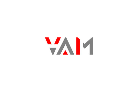 Premium VAM Wordmark Logo Innovative Tech Identity Vector Sharp Geometric Monogram Corporate Icon