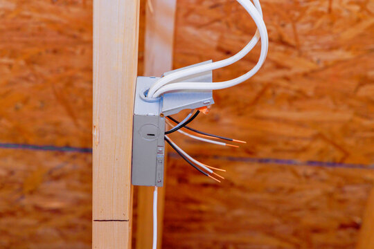 Wiring setup for electrical work in wooden structure during renovation