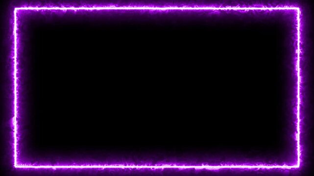 Minimal box outline reveal motion graphics. Square frame stroke animation clean border. rectangle outline animation.