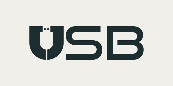 usb logo design wordmark, typography font text logo design inspiration