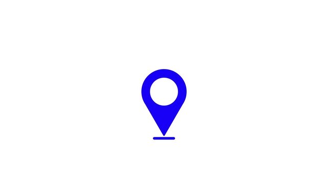 Blue Map icon 