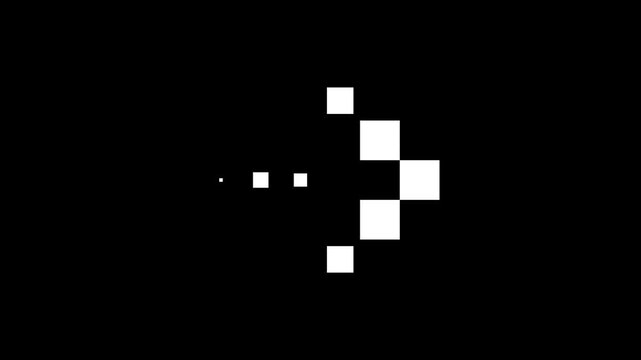 Pixel Block Transition Arrow
