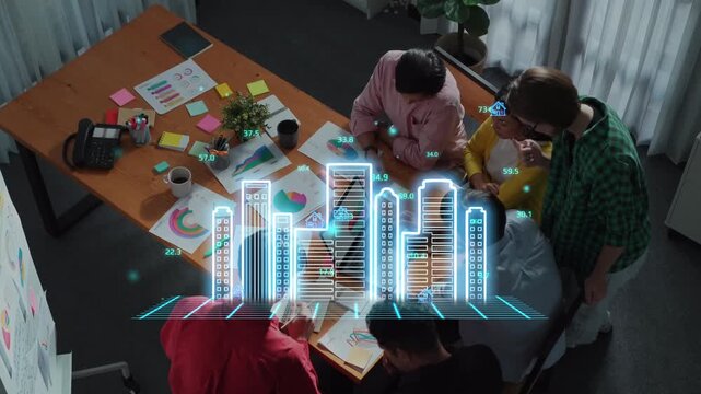 Team Collaboration in Office with Urban Skyline Visualization for Data-Driven Decision-Making and Business Strategy Development. Entropy.