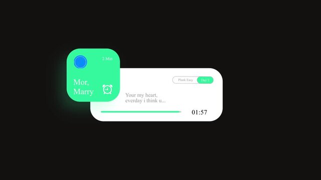 Messenger alarm countdown