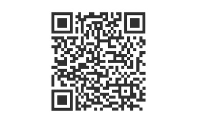 Fototapeta premium Mermaid Silhouette QR Code Vector Illustration