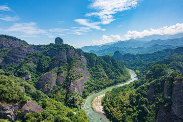 Obraz premium Tianmen Scenic Area, Zijiang County, Guilin, Guangxi