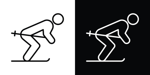 Skiing icon © No