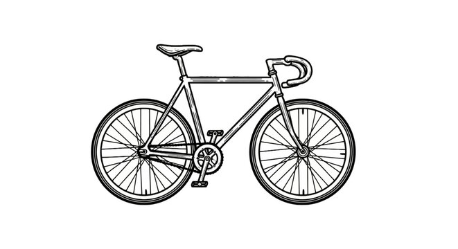 Classic road bicycle with drop handlebars and vintage style