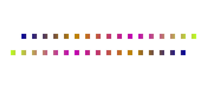Colorful Gradient Square Border Design Element Isolated on
