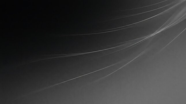 Abstract macro shot of dew drops on a spider web with bokeh effect, grayscale, delicate natural pattern