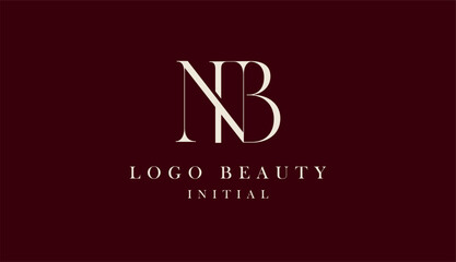 Minimalist luxury logo letter B and N. Beauty, fashion, elegant and modern concept. © ahmadfaiz