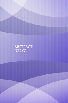 Minimalist lavender and violet gradient background, elegant curved lines pattern for tech business presentation and poster.