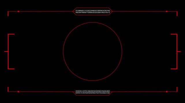 Futuristic glitchy HUD . Cyberpunk style distorted HUD screen alpha. Tech user interface hologram glitch screen for game, movie, sci-fi, drone footage, VR. 4k motion Video animated