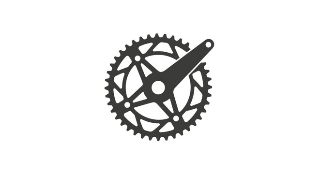 Bicycle crankset chainring component silhouette