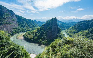 Fototapeta premium Tianmen Scenic Area, Zijiang County, Guilin, Guangxi