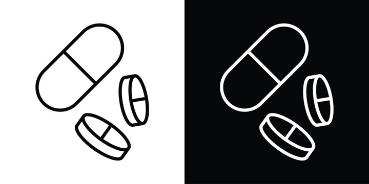 Painkiller pills icon