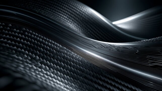 Premium dark carbon fiber technology background, subtle glowing circuitry, modern cyber texture, abstract innovation concept,