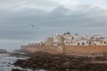 Seaside view of ancient walled city of Essaouira,  Morocco © Pete Niesen Photo